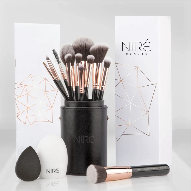 Beauty Set Pennelli Make up Professionali 15 Pezzi: Pennelli Trucco Vegani, Blen