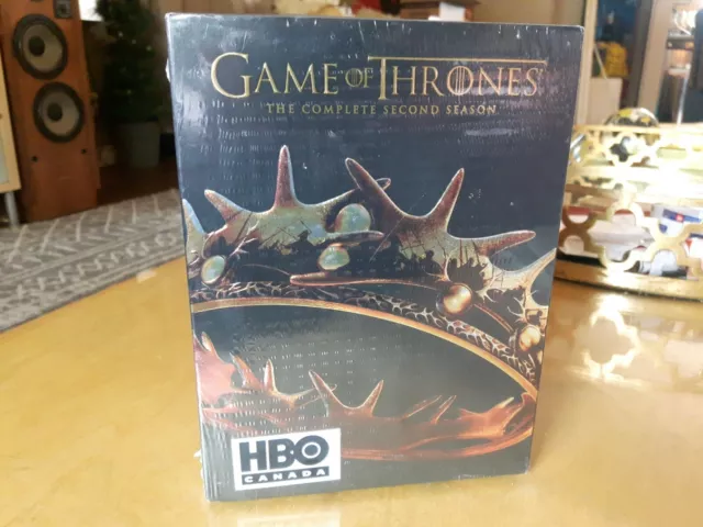 Game of Thrones: The Complete Second Season (DVD, 2013, 5-Disc Set). Brand New.