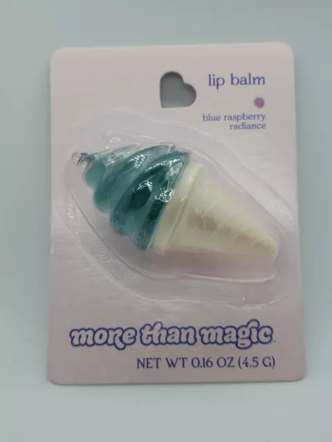 MORE THAN MAGIC Ice Cream Cone Lip Balm Blue Raspberry Radiance NEW