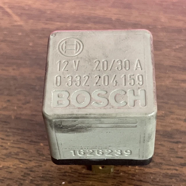 Bosch Relay 0 332 204 159 12V 20/30A Multi purpose 1626239 5-terminal Used Part