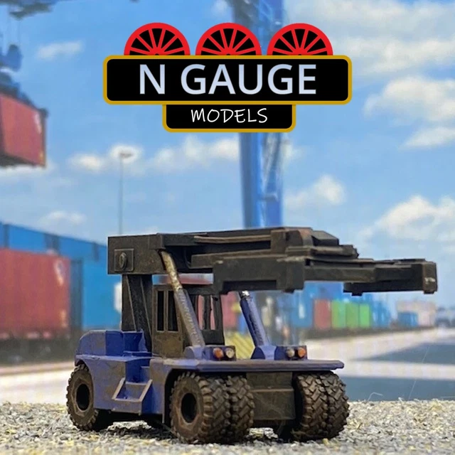 PANTED- N Gauge Sca1e 1:148 Scrapyard Car Crusher Baler (Junkyard