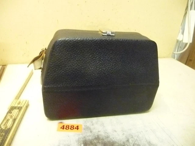 4884. Alte Leder Handtasche Tasche Koffer Lederhandtasche