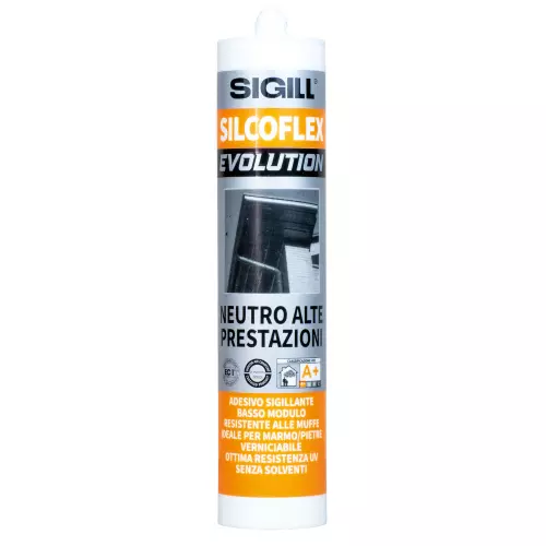 Sigill Silcoflex Evolution cartuccia silicone trasparente 290 ml per edilizia