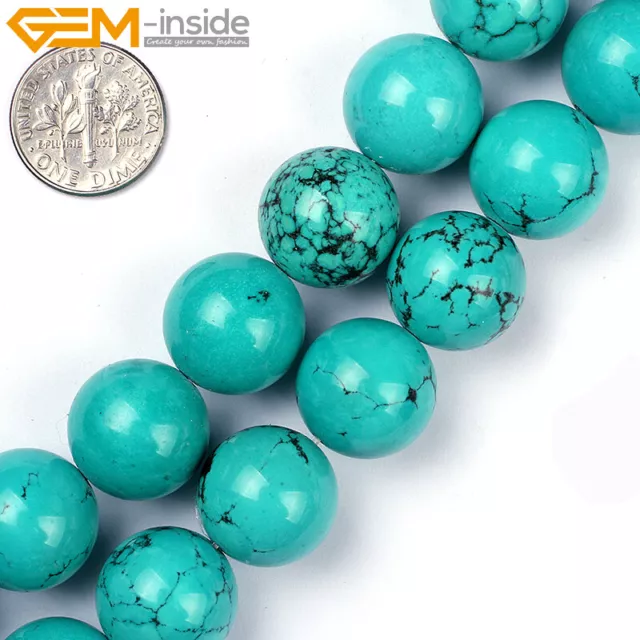 Wholesale Natural Gemstones 6mm Round Spacer Beads For Jewellery Making 15" UK