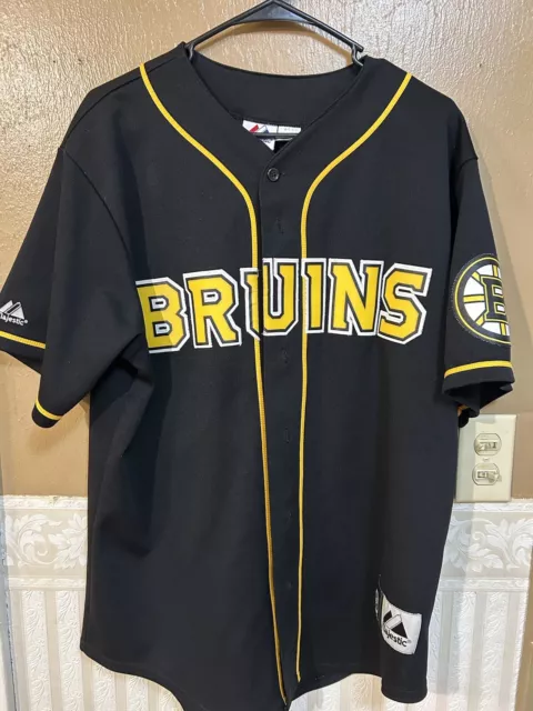 Majestic MLB x NHL Boston Bruins Jersey Size Large Stitched