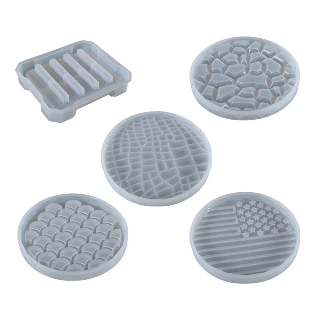Resin Molds Silicone Irregular Round Shape Coaster Mold Epoxy Resin Casting Mold