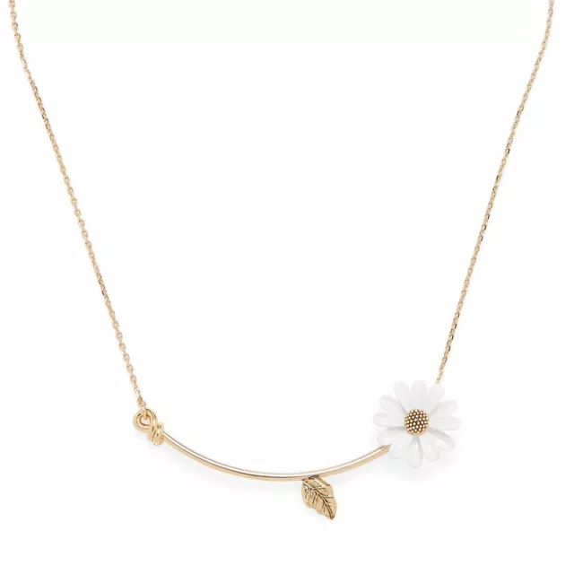 Signed Kate Spade New York Into The Blooms Daisy And Bee Mini Necklace