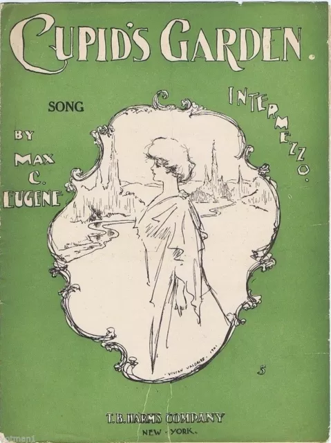 Cupid's Garden Intermezzo, 1906, Vintage Two-Step Sheet Music