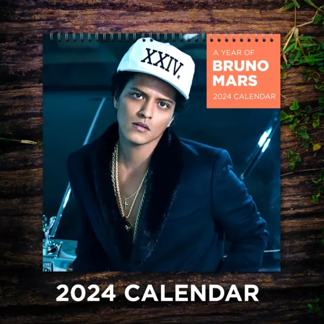 BRUNO MARS CALENDAR 2025, Bruno Mars 2025 Celebrity Wall Calendar EUR