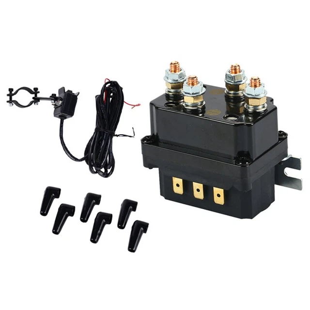 Contattore di ricambio solenoide relè verricello 12 V 250 A per verricello ATV UT Contro U7K7