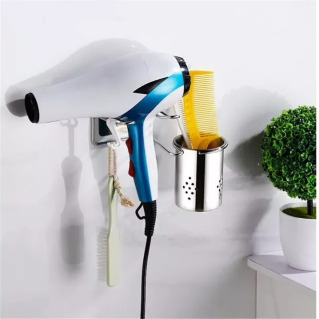 Hair Dryer Holder Wall Mounted Blower Storage Rack Hairdressing Tool Holder