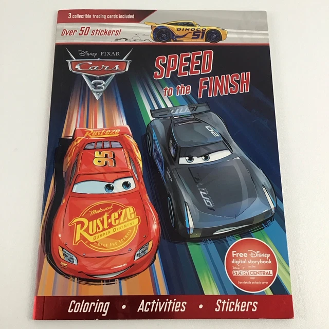 DISNEY PIXAR CARS Coloring Activity Sticker Book Speed To Finish