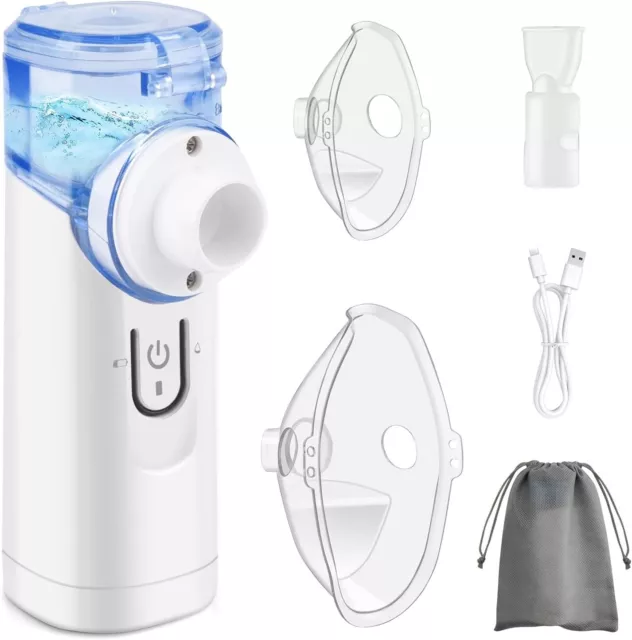 Aerosol a batteria ricaricabile portatile inalatore nebulizzatore con accessori