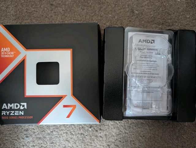 EMPTY AMD RYZEN 9800x3d & box with all accessories, no cooler £21.48 ...