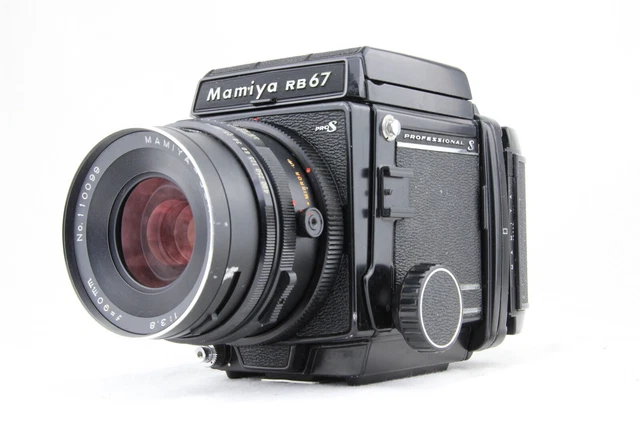 [ EXC+ 5] Mamiya RB67 Pro S + Sekor C 90mm F/3.8 Lentille + 120 Film Dos De