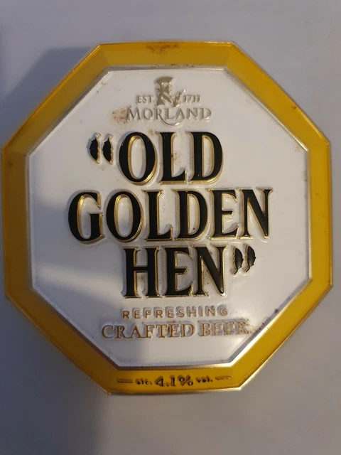 Morland Brauerei alte golden gesprenkelte Henne Bierpumpe Clip Mancave Home Bar Pub