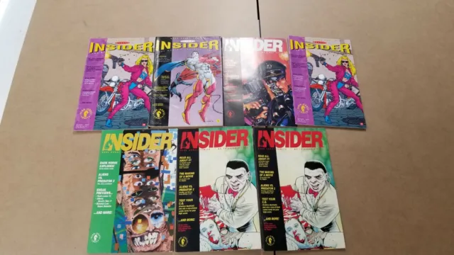 Dark Horse Insider Comic Books / Magazine Lot of 7 Issues 1991, Free Shipping!