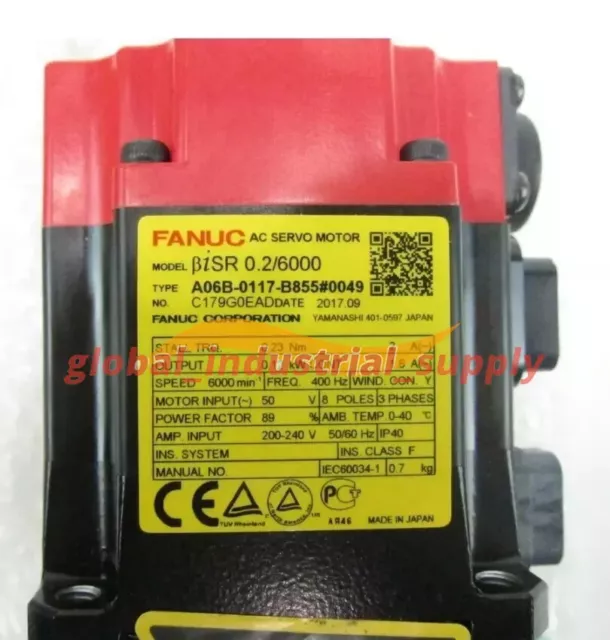 FANUC AC SERVO MOTOR A06B-0117-B855#0049 Brand New Via DHL/FedEx Fast Shipping