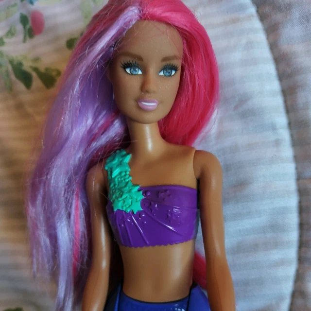 BARBIE IN A Mermaid Tale doll Pink hair as MERLIAH beach feet nude
