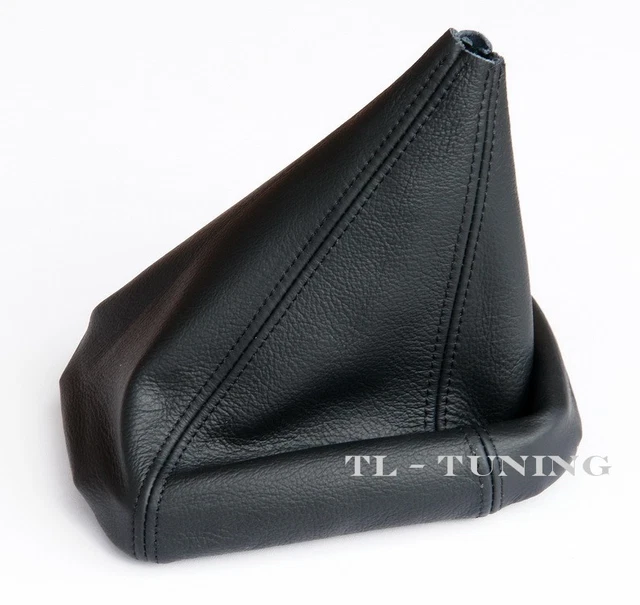 Schaltsack Echt Leder Schwarz Für BMW E36 - Schaltmanschette Ohne Rahmen