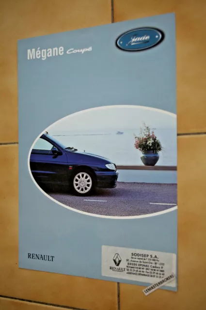 RENAULT MEGANE COUPE JADE - Brochure Catalogue Pub auto publicitaire - 1998