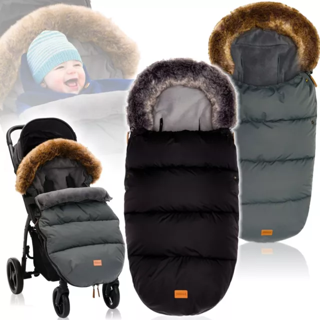 FILLIKID Fußsack Winter Coralfleece universal Kinderwagen Buggy Kinder Baby