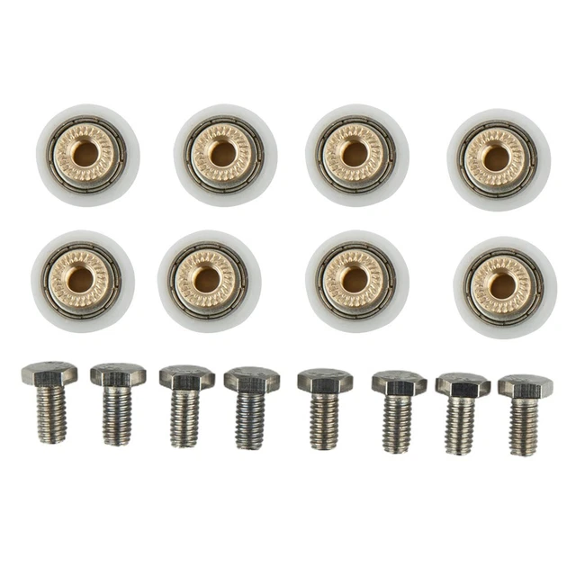 4Pcs Roulette 2 pouces diamètre perçage 8 mm roue TPR Chariot rouleaux