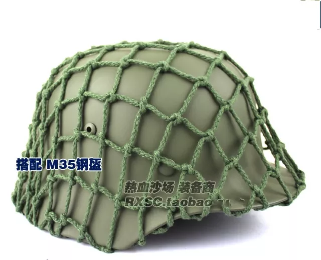 （No Helmet) Repro Us Army M1 Helmet Cover Cotton Camouflage Net Thicknet Green