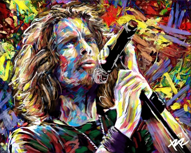 Chris Cornell Art Print, Soundgarden Canvas, Audioslave poster