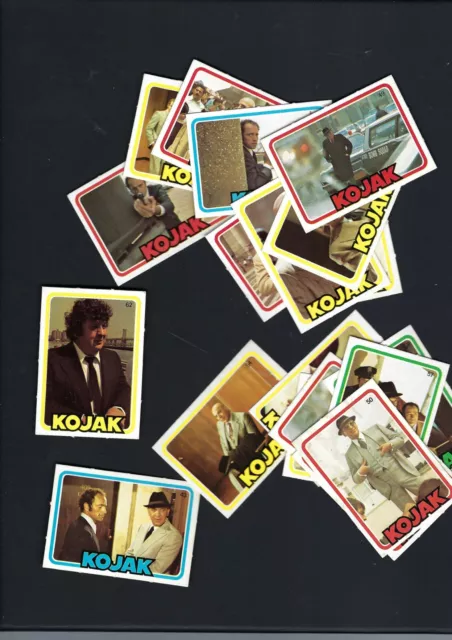 1975 Monty Kojak Trading Card Lot X 20 Different In Great Shape