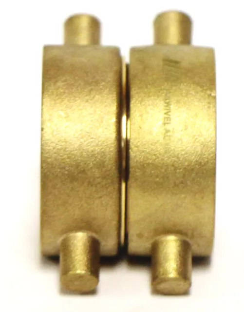 NNI 1-1/2" NST (NH) Fire Hose Double Female Swivel Brass Adapter FD-Swivel AD15 3