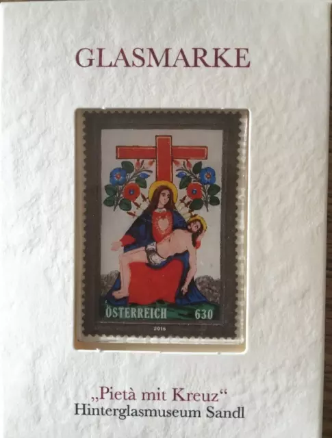 Austria 2016 ,  Pietà and Cross , Glass Stamp , Unusual