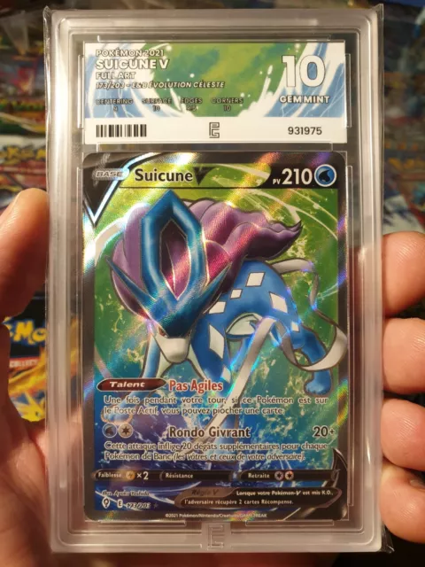 Carte Pokémon Suicune V Full Art (173/203) Épée et Bouclier - Évolution Céleste