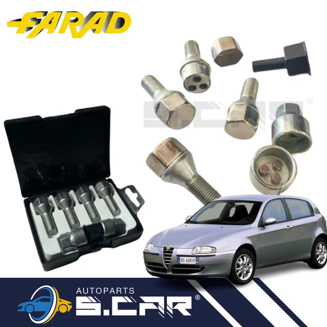 Bulloni Antifurto Protezione Cerchi Alfa Romeo Giulia - Linea Originale - Foto 7