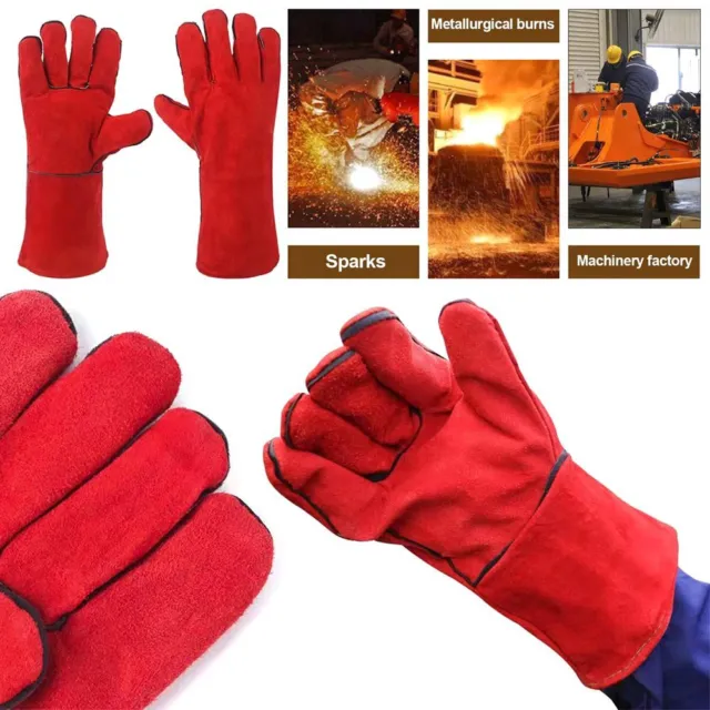 Anti-Heat Welding Glove Soldering Accessory Works Gloves Welding Gauntlets