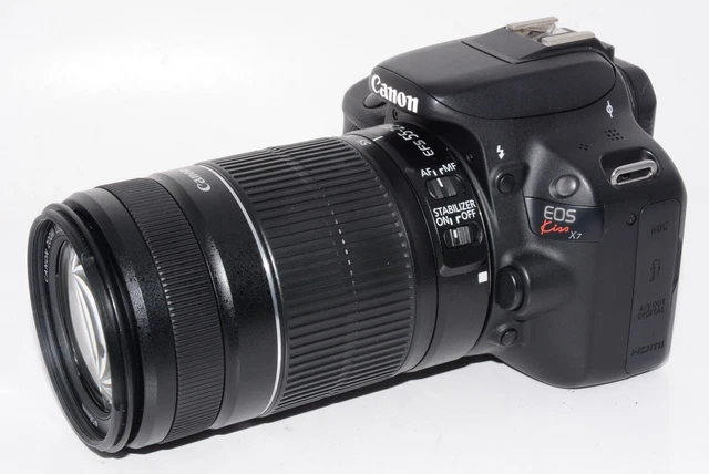 【Canon】EOS Kiss x7i + 18-55mm + 55-250mm USED Canon EOS Kiss X7i with 18-55mm STM+55-250mm IS STM
