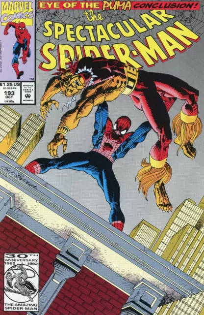 MARVEL COMICS THE AMAZING SPIDER-MAN #193 30th ANNIVERSARY 1992 Eye of the PUMA