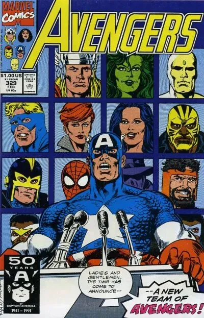 Avengers #329 9.0 (W) VF/NM Marvel Comics 1991 STOCK IMAGE