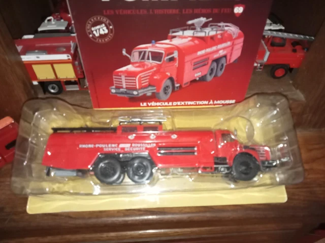 DELAHAYE 163 GUINARD Boussac Bomberos Sapeur Pompier Camion Fire Truck