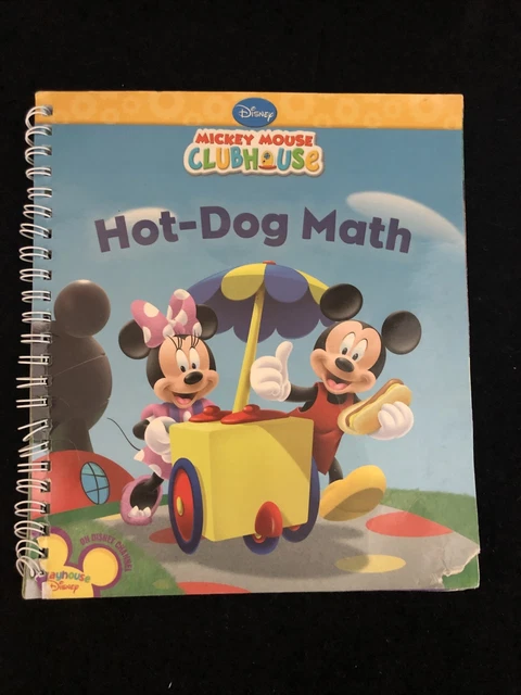 DISNEY MICKEY MOUSE Club House Hot-Dog Math Book £2.21 - PicClick UK