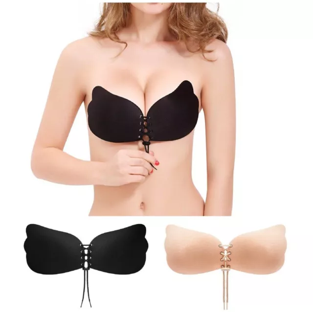 Silicone Gel Invisible Bra Self-adhesive Push Up Strapless Backless Stick On