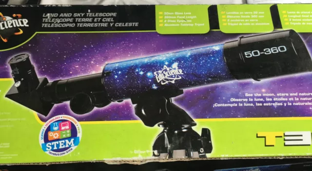 Edu Science Land & Sky T360 Tabletop Telescope Excellent Condition