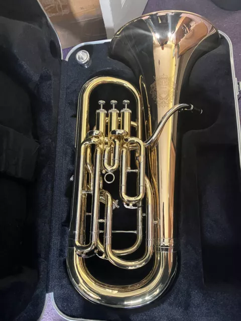 Euphonium 4 valve compensating Wessex model brass lacquered  Overall mint