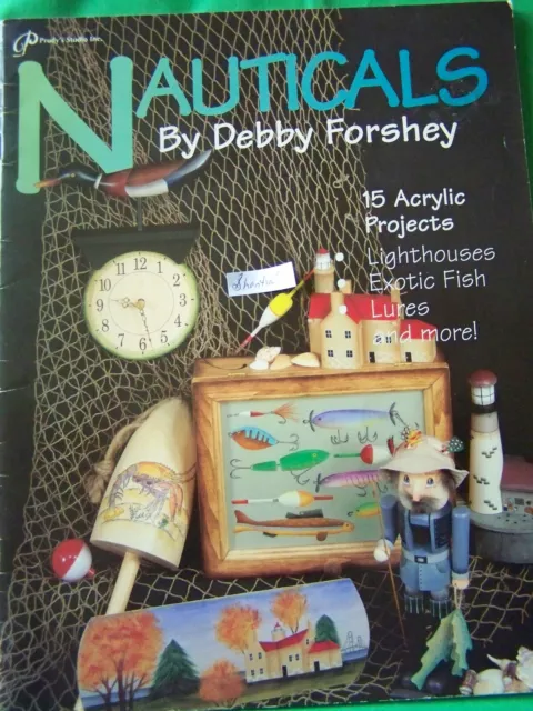 Nauticals By Debby Forshey Lighthouses, Fish, Lures 1997 Tole Paint Book