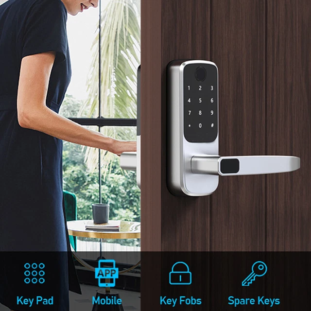 SMART DOOR LOCK WiFi Keypad Fingerprint APP Electronic Keyless Entry