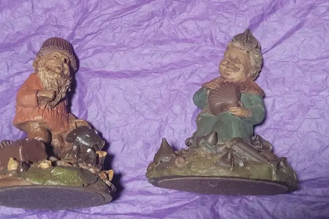 Tom Clark Gnomes Chip and Candy Lot of 2 1985 Chocolate Woodspirit