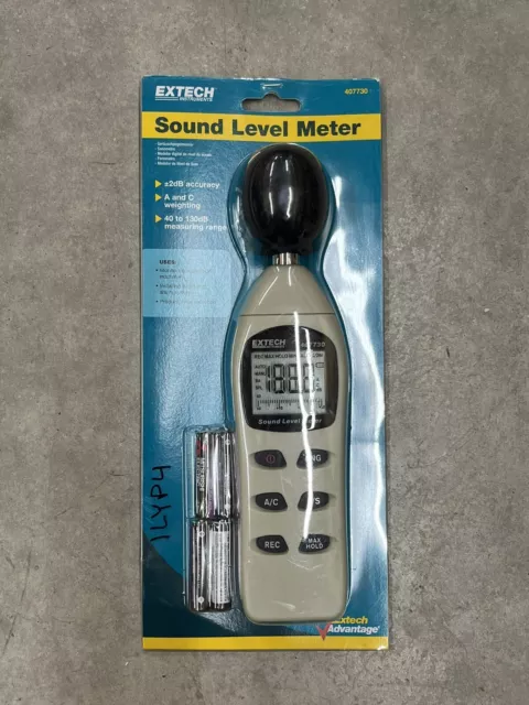 EXTECH 407730 Digital Sound Level Meter 40-130dB
