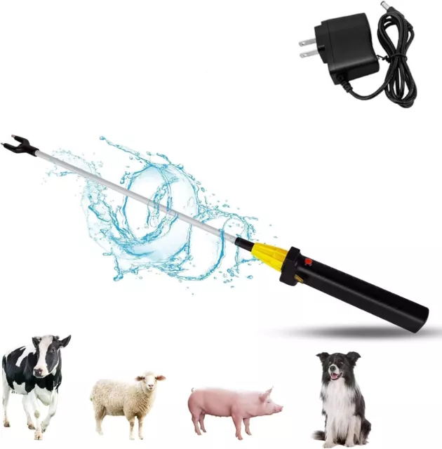Cattle Prod with LED Light Hot Shock Electric Animal Prod,38.7inch Portable E...