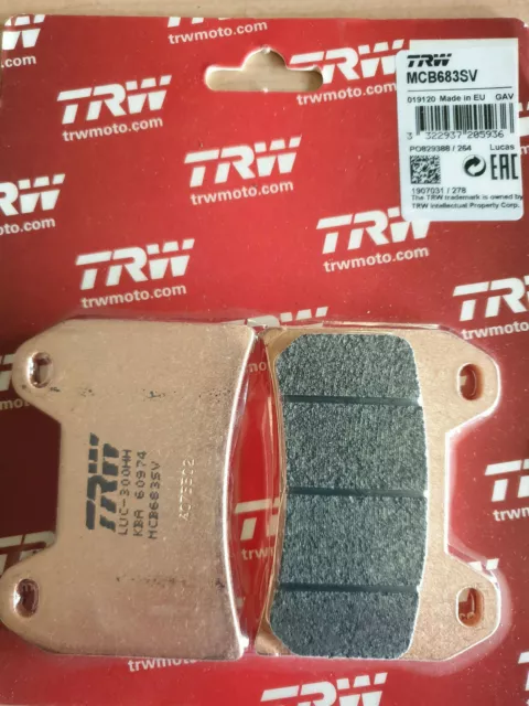 TRW Lucas Bremsbelag MCB683SV Moto Guzzi V7 750 V9 850 1100 1200 1400 California