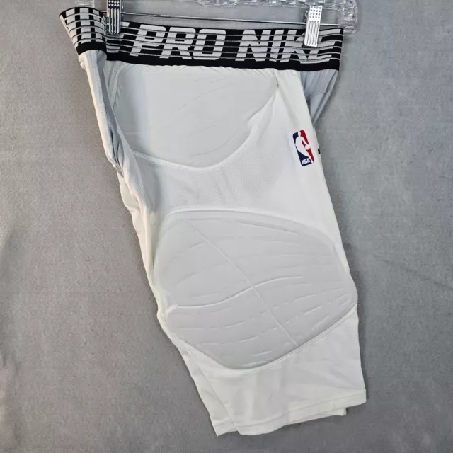 NIKE PRO HYPERSTRONG NBA Basketball Padded Compression Shorts Mens XXL T  White $64.88 - PicClick